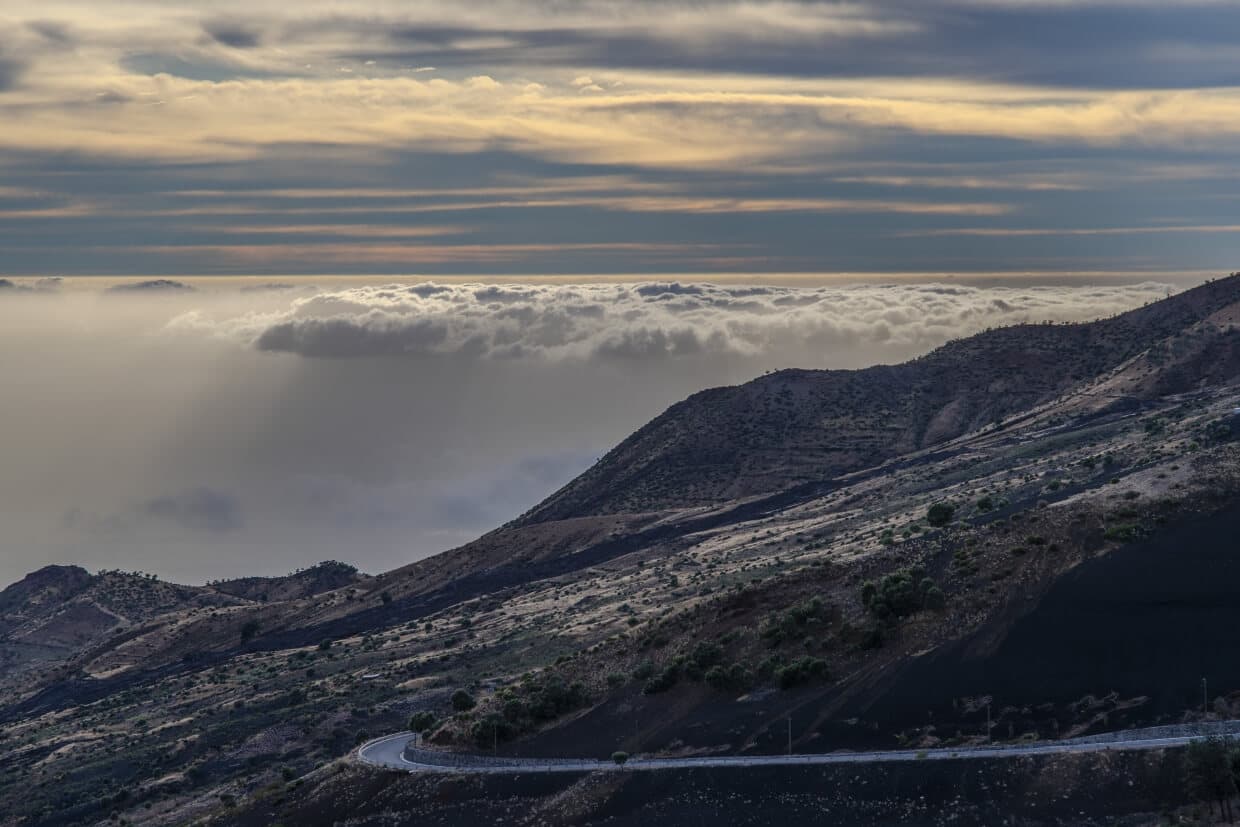 Outer slope of the volcano